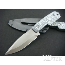 Cross Army Small Fixed Blade Knife Straight Knives with Micarta Handle UDTEK01235  